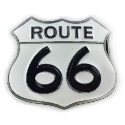 Route 66 Belt Buckle Western Cowboy Native American Motorcyclist (R66-01)