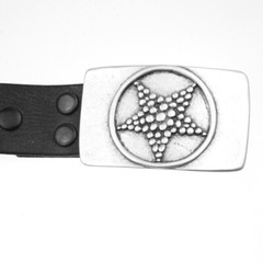 Buckles Gürtelschnallen Stern wechselgürtel Wechselschließe für 4 cm ledergürtel