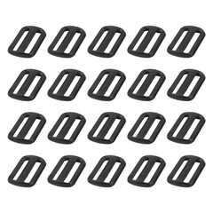 Bag Belt Glide Buckle (2.5cm/1&Prime;) 50Pcs, Plastic Adjustable Buckle Fasteners