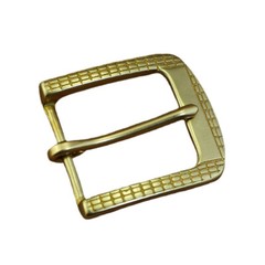 1.5&Prime; (38mm) Heavy Duty Brass Single Prong Square Belt Buckle Replacement