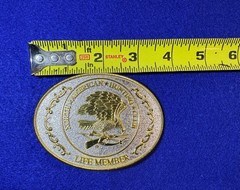 North American Hunting Club Life Member 2-Tone Belt Buckle