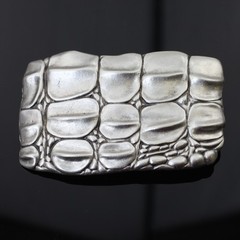 Croc belt buckle buckle reptile crocodile ornament silver for removable belt