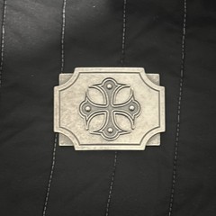 Silver Western Cross Metal Belt Buckle for Men 1.5&Prime; Geometric Rectangular