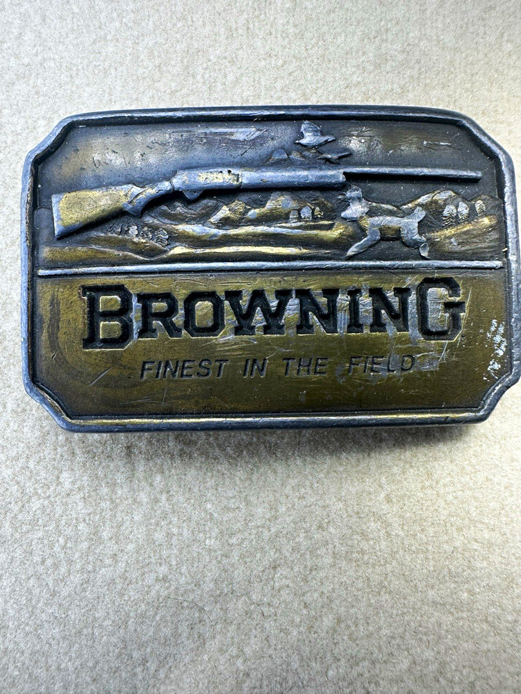 Browning Finest in the Field Hunting Belt Buckle XP 83