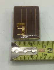 Vintage Dunhill Belt Buckle-Brown with Gold Tone- 2 x 1 1/2”
