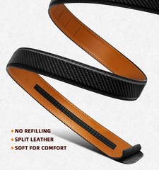 BULLIANT Belt Strap Buckles for 26&Prime;-40&Prime; Waist – 1 3/8&Prime; Width, Black3190