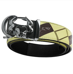 Coipdfty 3 Bull Head Twill Belt 130 New In Opened Box 27”-32” Golf Dress