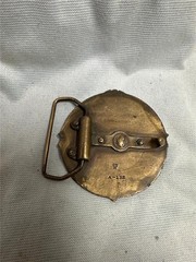 Vintage US Seventh Calvary Brass Belt Buckle, 7th Calvary Rough Rider