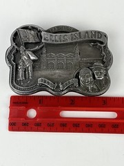 Ellis Island 100 Year Commemorative Belt Buckle Vintage 1992 #797 USA made