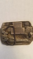 Vintage Bill Elliott NASCAR McDonalds Drive Through Crew USA Belt Buckle #022