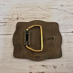 VTG Jostens Ray Mines Division 10 Brass Belt Buckle Mining Memorabilia Bronze