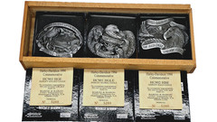 Harley-Davidson 1994 Pewter Commemorative Eagle Buckle Set by Baron