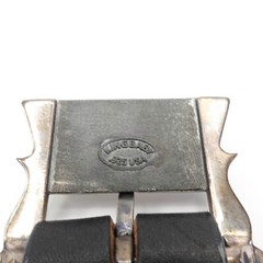 King Baby Engraved Scroll Garrison Concho Buckle Size 34 Silver .925