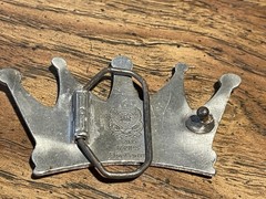Crown Belt Buckle Fine Pewter #4749PS 2005