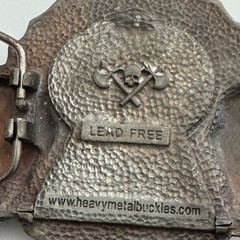 Heavy Metal Buckles Spider Keyhole Rose Belt Buckle