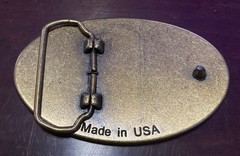 NRA Golden Eagles Commemorative Belt Buckle Brass USA