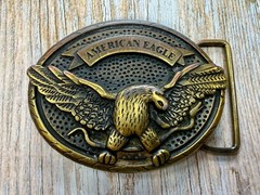 American Eagle Outfitters Spreading Wings Engraved Advertising Promo Belt Buckle