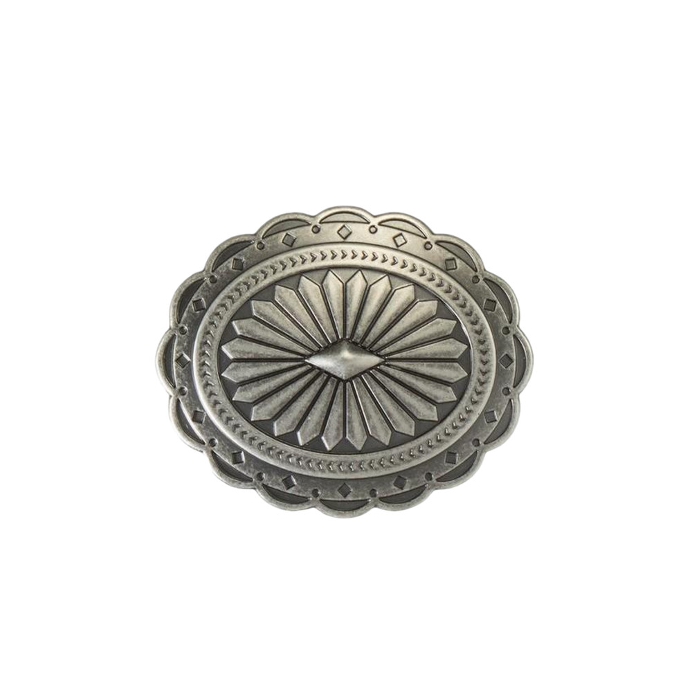 Blazin Roxx® Ladies Antique Silver Diamond Sunburst Oval Belt Buckle 37901