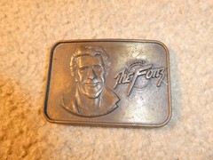 Vintage 1970s Brass Happy Days The Fonz Belt Buckle 3 1/2&Prime; Wide