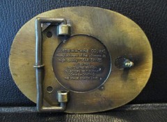 Curtis Machine Co Dodge City Kansas The Stagecoach Lines Brass Belt Buckle 1980