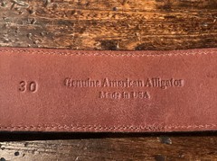 XXL Pat Areias Sterling Silver 14K James Reid Style Belt Buckle 29-31-1.5”🐊✅ Nu