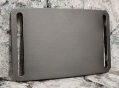 GRIP6 BELT BUCKLE – FLAT GUNMETAL SILVER – 1.5 INCH WIDE – USED