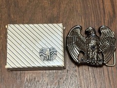 Mens Vintage Belt Buckle Avon Flying Eagle Bird Metal
