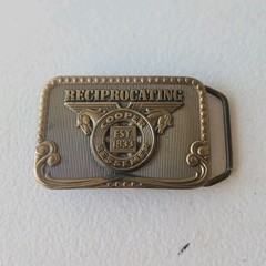 Bohlin Western Vintage Metal Plate Belt Buckle Gold/Silver Tone Men&rsquo;s 1.5in 816