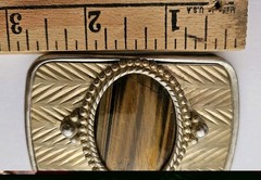 TIGER&rsquo;S EYE GEMSTONE Belt Buckle Great Fathers Day Gift