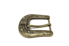 Gold Longhorn Head Belt Buckle,( 1.5 ») Removable Western Buckle For Men Women