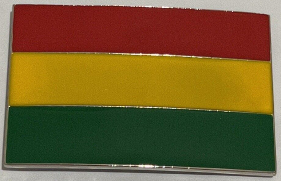 National Flag of Jamaica Rasta Belt Buckle Multi-Colored Western Cowboy Cowgirl