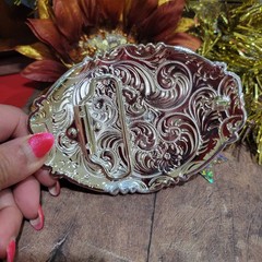 Centenario Western belt Buckle Gold Silver red Faux Mexican Peso Gift Item