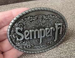 Marine Corps USMC Semper Fi Military Belt Buckle Oval Metal Men choose color