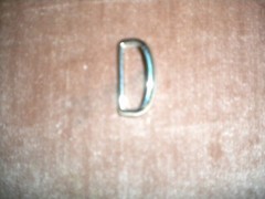 BRAND NEW LOT OF 6 SILVER METAL LOOPS FOR 1 1/4 IN WIDE BELT