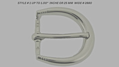Pin Belt Buckles for Men&rsquo;s Fits 1.0″ inch 25mm Belt Watch Silver Anti Allergic