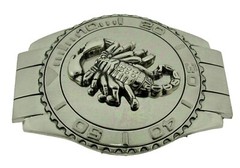 Scorpion Belt Buckle Zodiac Sign Gothic Rodeo USA Cowboy Western Silver Metal TX