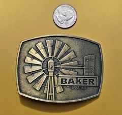 Vintage Baker Manufacturing Belt Buckle