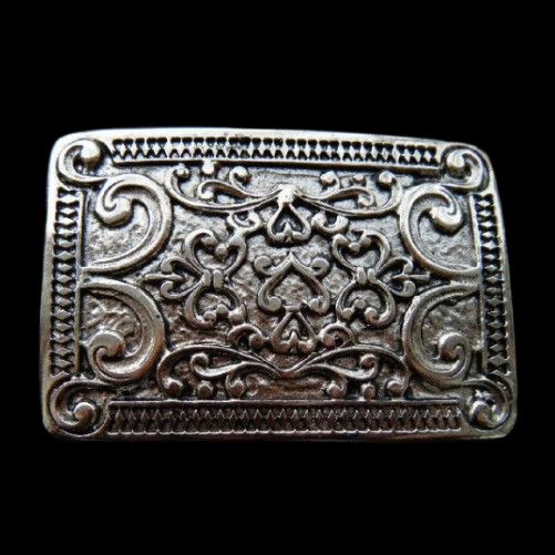 PERSIAN CARPET STYLE FLOWER FLORAL WESTERN BELT BUCKLE BOUCLE DE CEINTURE