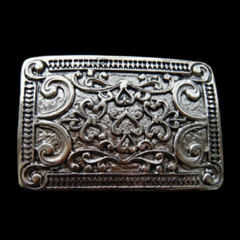 PERSIAN CARPET STYLE FLOWER FLORAL WESTERN BELT BUCKLE BOUCLE DE CEINTURE