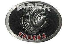 Mack Trucks Metal Enamel Belt Buckle