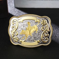 American Men Metal Fashion New Big Cowboy Western Shine Belt Buckle US