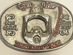Vintage Itsus Beverage Co Belt Buckle with Bottle Opener