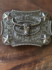 Longhorns Bull Head Style Western Cowboy Cowgirl Belt Buckles