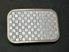 Tic Tac Toe Grey Wallpaper Pattern Buckle Down Brand Belt Buckle In Packaging