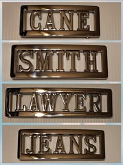 Personalized Custom Name Metal Belt Buckle -Put your name / word or# on a Buckle