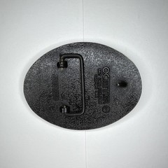 Vintage Metal Western Belt Buckle Oil Pumpjack Oval Silver/Black 1.75&Prime;