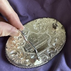 Montana Silversmiths Sterling Silver Plate Initial J Western Belt Buckle Oval