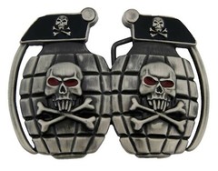 Hand Grenade Belt Buckle USA Military Army bomb Seal Navy Weapon Goth Tribal New