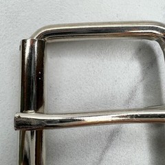 Silver Tone Simple Basic Roller Belt Buckle