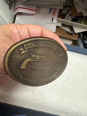 Vintage NRA Whittington Center 1860 Colt .44 Revolver Belt Buckle